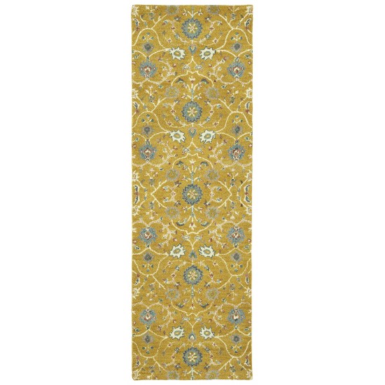 Kaleen Amaranta Collection Dark Gold Runner 2'6" x 8'