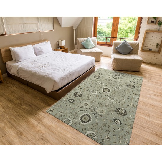 Kaleen Amaranta Collection Light Mint Runner 2'6" x 8'