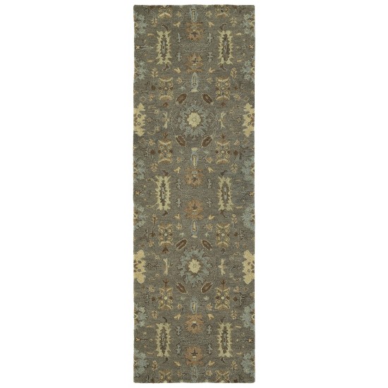 Kaleen Amaranta Collection Mushroom Sand Runner 2'6" x 8'