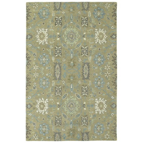 Kaleen Amaranta Collection Light Sage Throw Rug 2' x 3'