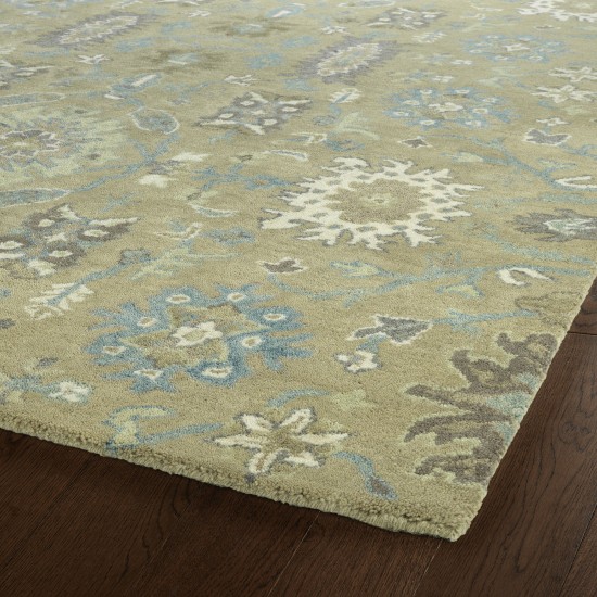 Kaleen Amaranta Collection Light Sage Throw Rug 2' x 3'