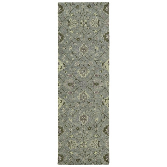 Kaleen Amaranta Collection Light Graphite Runner 2'6" x 8'