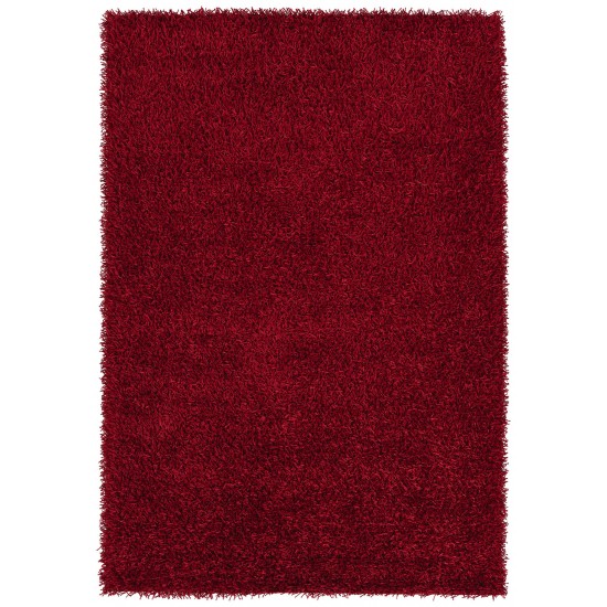 Kaleen Curtsi Collection Dark Red Area Rug 3'6" x 5'6"