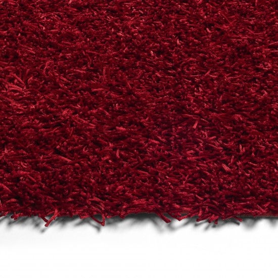 Kaleen Curtsi Collection Dark Red Area Rug 5' x 7'