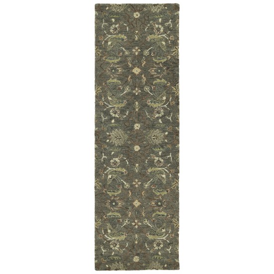 Kaleen Amaranta Collection Mushroom Salmon Area Rug 5' x 7'9"