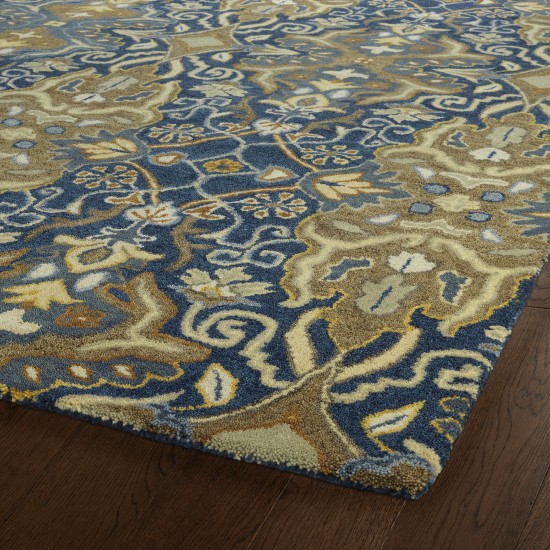 Kaleen Amaranta Collection Dark Navy Throw Rug 2' x 3'