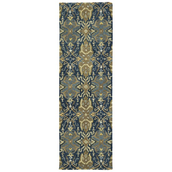 Kaleen Amaranta Collection Dark Navy Throw Rug 2' x 3'