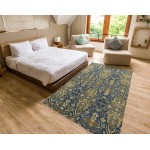 Kaleen Amaranta Collection Dark Navy Runner 2'6" x 8'