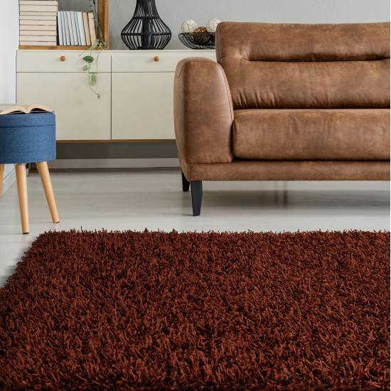 Kaleen Curtsi Collection Dark Paprika Area Rug 3'6" x 5'6"