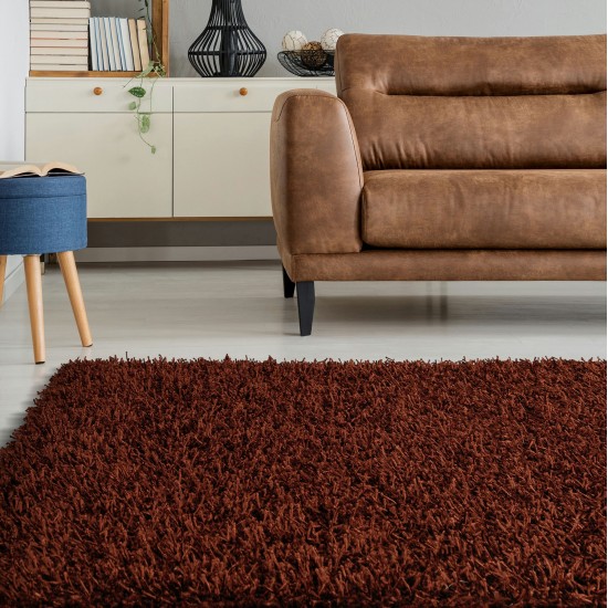 Kaleen Curtsi Collection Dark Paprika Area Rug 7'6 x 9'