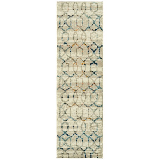 Kaleen Ania Collection ANA01-03 Beige Runner 2'3" x 8'