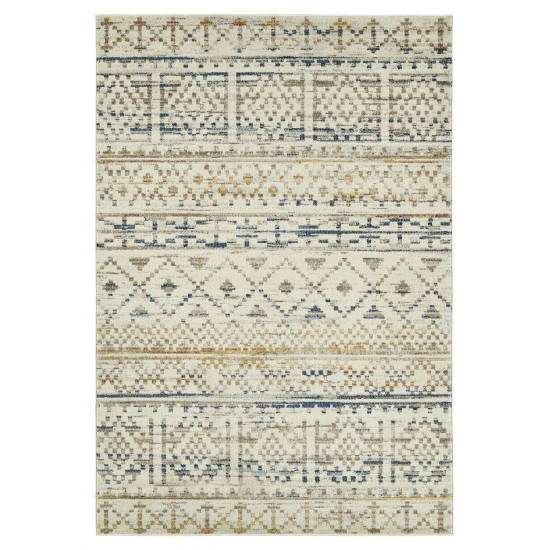 Kaleen Dasha Collection Ivory Red Runner 2' x 7'6"