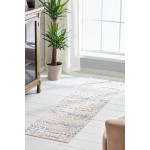 Kaleen Dasha Collection Ivory Red Runner 2' x 7'6"