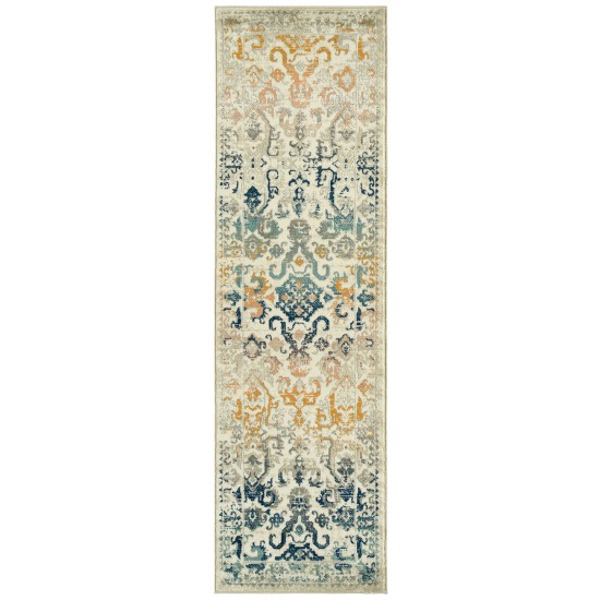 Kaleen Ania Collection Cream Ivory Runner 2'3" x 8'