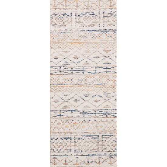 Kaleen Dasha Collection Ivory Red Area Rug 5'5" x 7'9"
