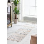 Kaleen Dasha Collection Ivory Red Area Rug 5'5" x 7'9"