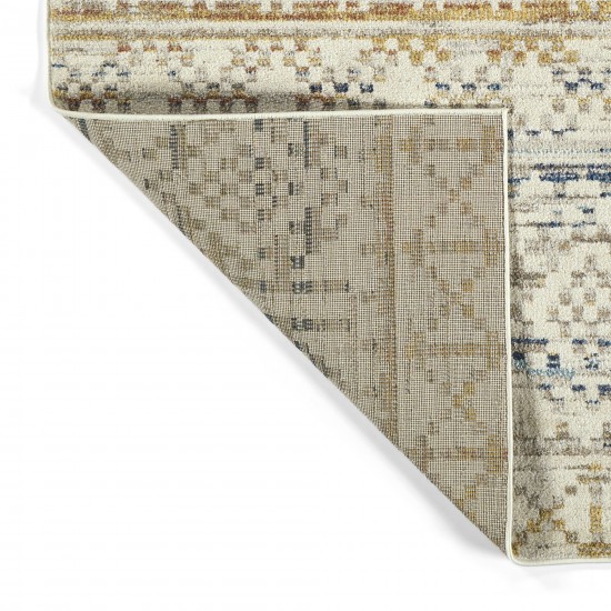 Kaleen Dasha Collection Ivory Red Area Rug 6'7" x 6'7"
