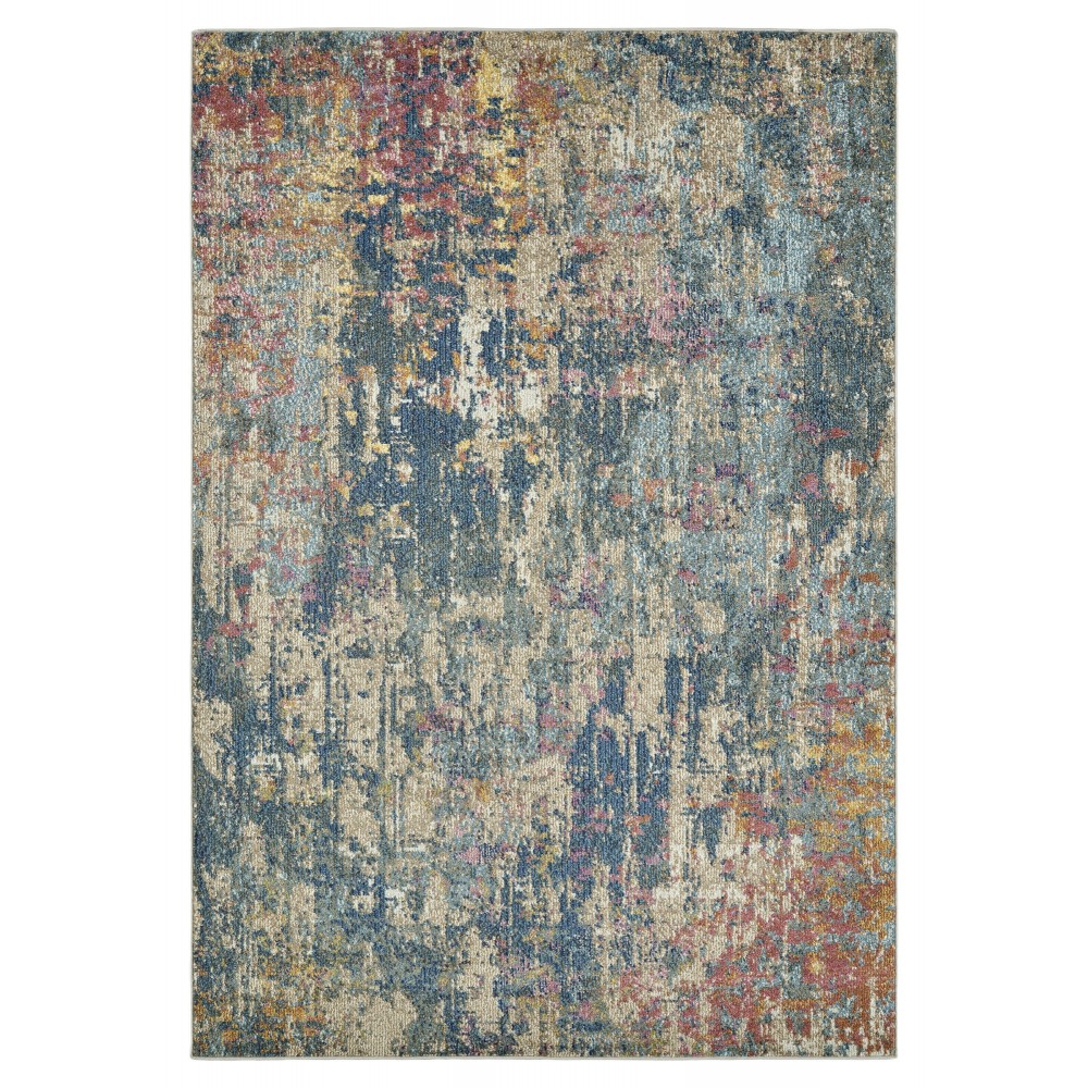 Kaleen Dasha Collection DSH02-17 Blue Area Rug 7'9" x 10'