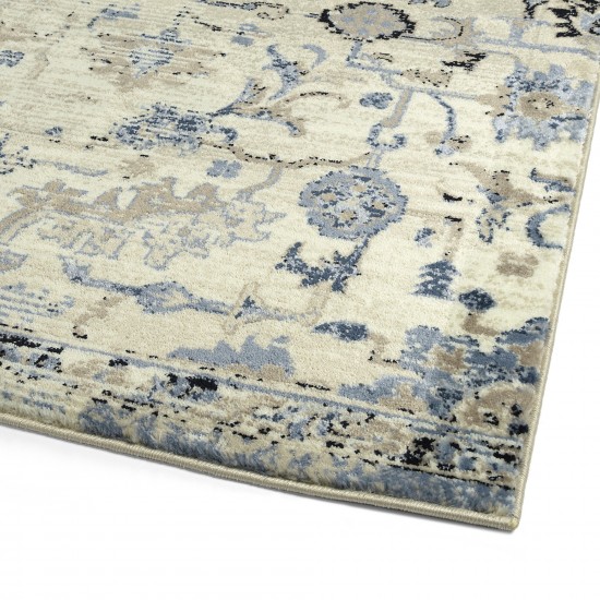 Kaleen Ania Collection Light Blue Area Rug 5'3" x 7'