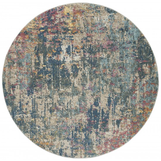 Kaleen Dasha Collection DSH02-17 Blue Area Rug 7'9" x 10'