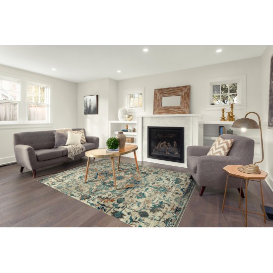 Kaleen Ania Collection Orange Sand Throw Rug 3' x 5'