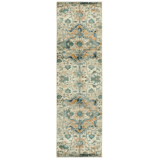 Kaleen Ania Collection Orange Sand Throw Rug 3' x 5'