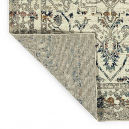 Kaleen Ania Collection Cream Orange Runner 2'3" x 8'