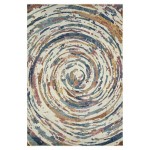 Kaleen Dasha Collection Multi Ivory Area Rug 7'9" x 10'