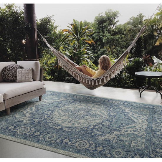 Kaleen Arelow Collection ARE01-22 Navy Area Rug 3'11" x 5'11"