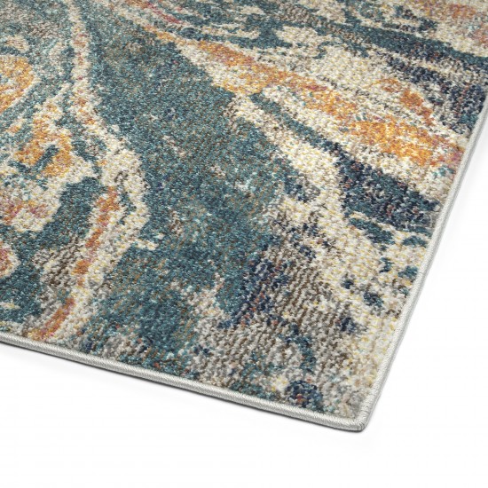 Kaleen Dasha Collection Multi Blue Runner 2' x 7'6"