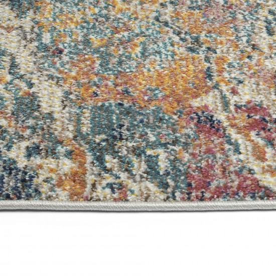 Kaleen Dasha Collection Multi Blue Area Rug 3'11" x 5'7"