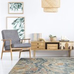 Kaleen Dasha Collection Multi Blue Area Rug 7'9" x 10'