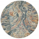 Kaleen Dasha Collection Multi Blue Area Rug 7'9" x 10'
