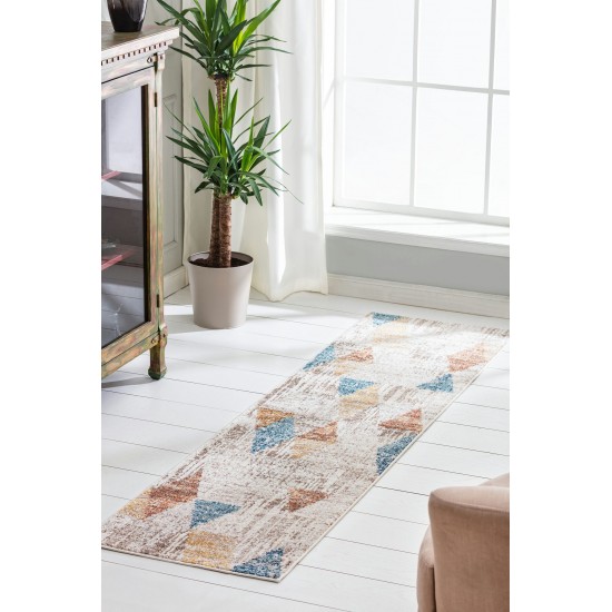 Kaleen Dasha Collection DSH06-01 Ivory Runner 2' x 7'6"