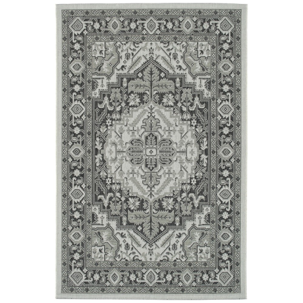 Kaleen Arelow Collection Light Grey Area Rug 3'11" x 5'11"