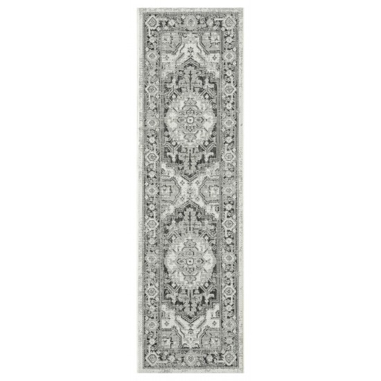 Kaleen Arelow Collection Light Grey Area Rug 3'11" x 5'11"