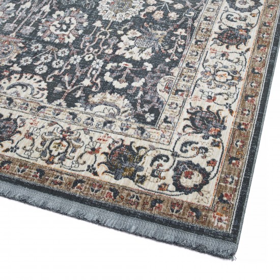 Kaleen Artundra Collection Dark Grey Throw Rug 1'10" x 2'6"