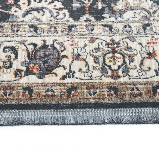 Kaleen Artundra Collection Dark Grey Area Rug 5'3" x 7'3"