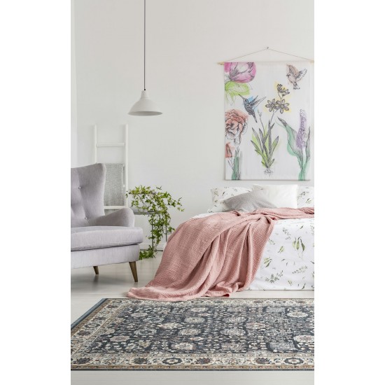 Kaleen Artundra Collection Dark Grey Area Rug 5'3" x 7'3"