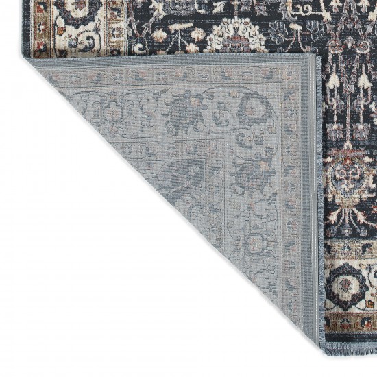 Kaleen Artundra Collection Dark Grey Area Rug 7'10" x 7'10"