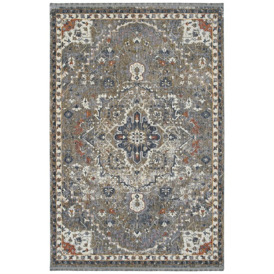 Kaleen Artundra Collection Dark Lavender Throw Rug 1'10" x 2'6"