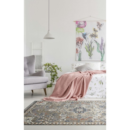 Kaleen Artundra Collection Dark Lavender Runner 2'3" x 11'7"
