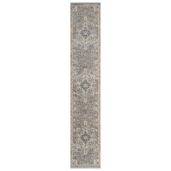Kaleen Artundra Collection Dark Lavender Runner 2'3" x 11'7"