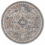 Kaleen Artundra Collection Dark Lavender Area Rug 5'3" x 5'3"