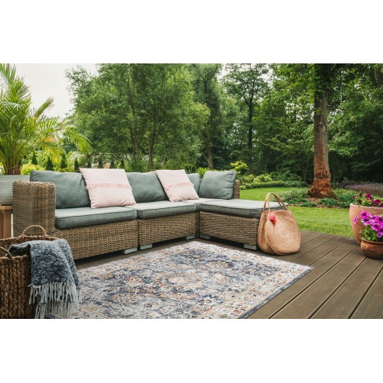 Kaleen Deya Collection Blue Navy Area Rug 7'10" x 10'2"
