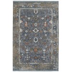 Kaleen Artundra Collection Dark Denim Throw Rug 1'10" x 2'6"