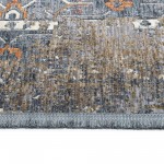 Kaleen Artundra Collection Dark Denim Throw Rug 1'10" x 2'6"