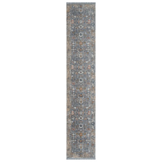 Kaleen Artundra Collection Dark Denim Throw Rug 1'10" x 2'6"