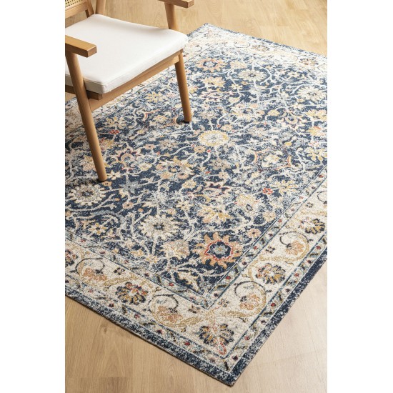 Kaleen Deya Collection Dark Navy Runner 2'7" x 8'1"