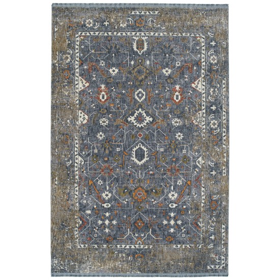 Kaleen Artundra Collection Dark Denim Area Rug 7'10" x 7'10"